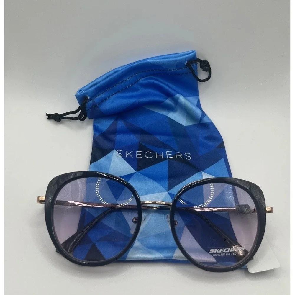 Sketchers Eyewear SE6156 Navy Bronze Authentic Eyeglasses, 53-20, 90W, 145, *1